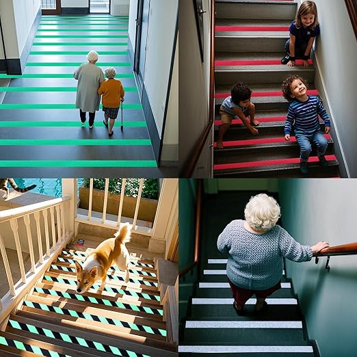 Anti Slip Tape 2 Inch Wide, Waterproof Grip Adhesive Heavy Duty High Traction Friction for Indoor/Outdoor Steps (10 Ft/Black).