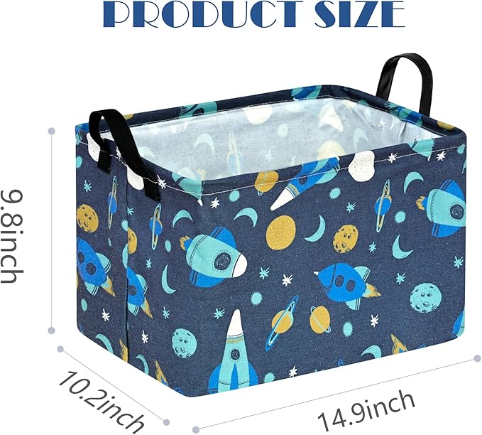 Baby Waterproof Storage Basket Toys Organizer Nursery Bins for Women Kids Hamper for Organizing Home/Dorm/Kitchen/Pet/Office/Closet/Shelf/Room Decor