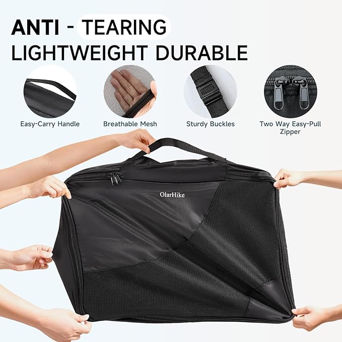 11 Set Packing Cubes for Travel, Gifts for Women Mom, Anti-Tearing Suitcase Organizer, OlarHike Vacation Essentials & Accessories for Cruise Ship