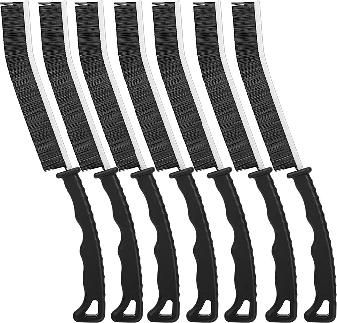 Grout Brush and Crevice Cleaning Brush - Gap Cleaning Tools, Grout Scrub Brush, Effective Tile Grout for Household, Floor, Grout Lines, Tile, Flower Pots, Kitchen, Home Essentials Brush(7)