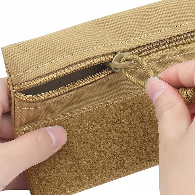 Qavctw Tactical Admin Pouch Bag with Hook and Loop Tool Storage Bag Snack Pouch Candy Bag Hanging Pouches Backpack Accessory Pouch