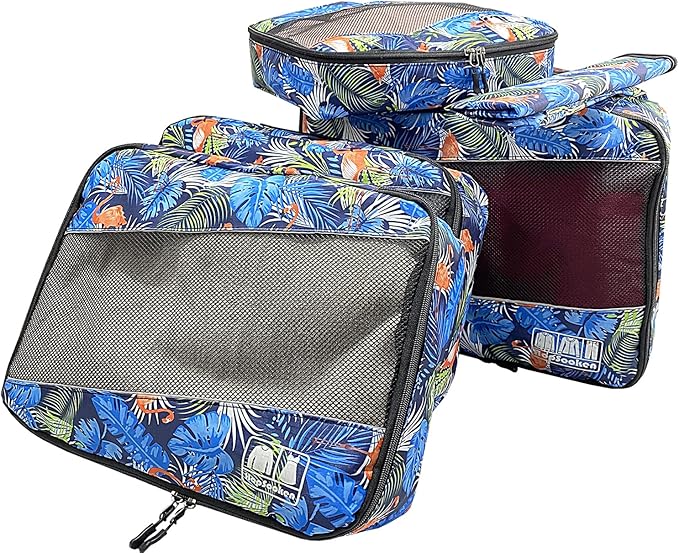 5 Set Packing Cubes for Travel Large Suitcase Luggage Organizer Bags Travel Accessories Vacation 4 Cubes 1 Laundry Pouch Bag