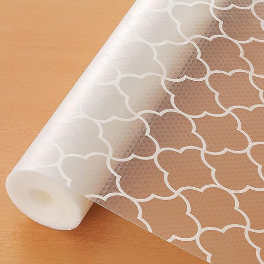 Cooyes Shelf Liner – Premium Non-Adhesive Cabinet & Drawer Liner for Kitchen – Waterproof Shelf Paper with Modern Pattern – Durable EVA Cabinet Mat – Easy to Cut (11.8" W x 360" L)