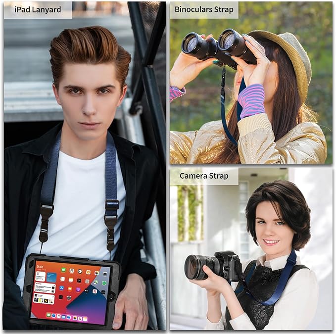 Nylon iPad Strap, Adjustable Camera Neck Strap, Comfortable Shoulder Strap for iPad, Cellphone Tablet, Camera, Laptop, Binocular, Luggage Bag(Royal Blue Universal Neck Lanyard)