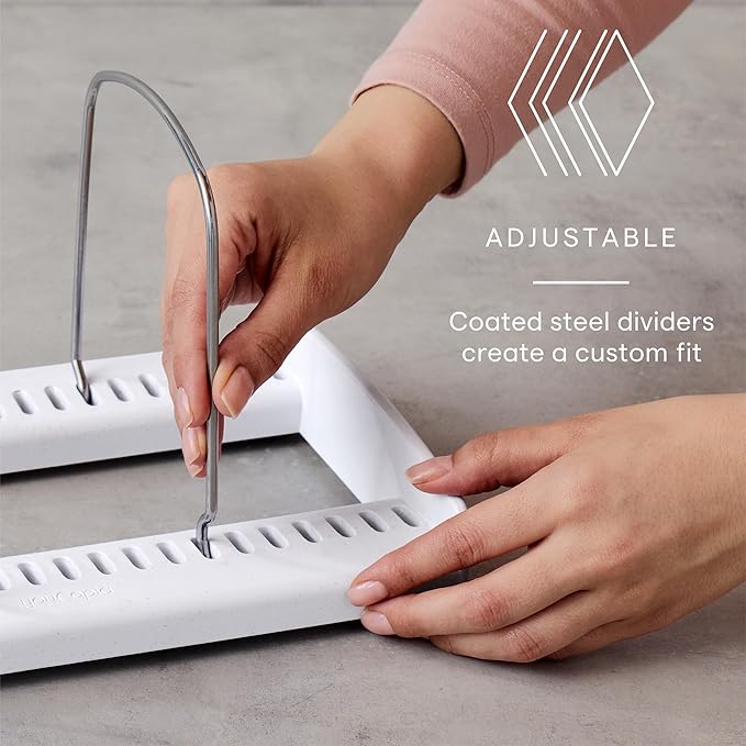 YouCopia StoreMore Adjustable Bakeware Rack with Steel Wires, Cookie Sheet Baking Pan and Tray Organizer for Kitchen Cabinet and Pantry Storage, Premium Edition