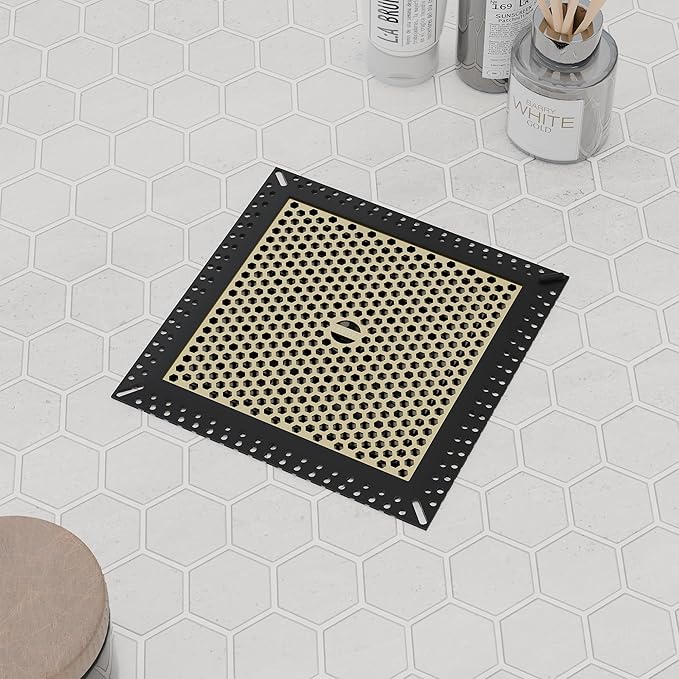 Not Moving Shower Drain Hair Catcher,Effective Hair Catcher Shower Drain,Square Flat Shower Drain Cover Protector Filter,Efficient Drainage,Hair Trap Stopper