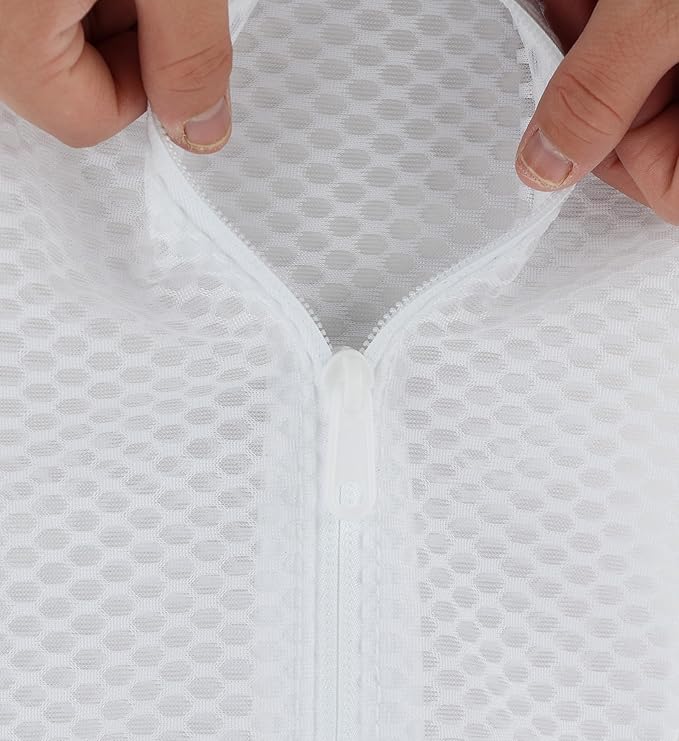 5 Pack Durable Mesh Laundry Bags & Lingerie Bags For Washing Delicates, Shoes & Sock Travel Organizer 16 x 12.5 Inches