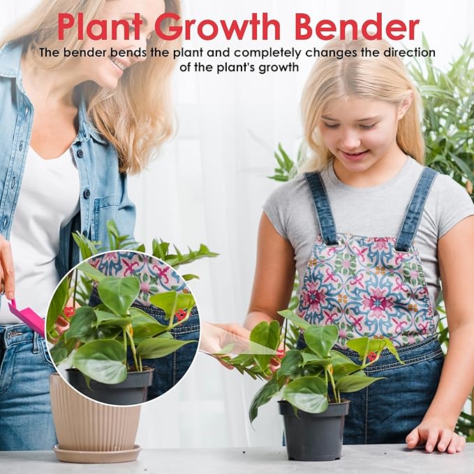 100 Pcs Plant LST Cilps, Adjustable Low-Stress Plant Training Clips, Reusable 90-Degree Bendable Clips to Bend for Tomatoes Cucumbers Beans Climbing Plants in Indoor or Outdoor Gardens (Red)