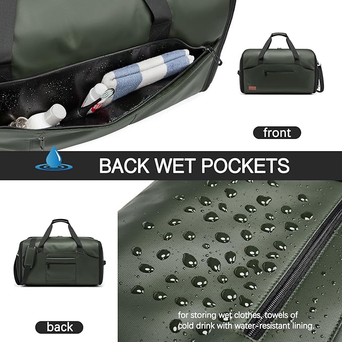 Garment Bags for Travel, 45L Carry-on Convertible Garment Duffle Bag for Men Women - 3-in-1 Hanging Suit Travel Bag with Shoulder Strap