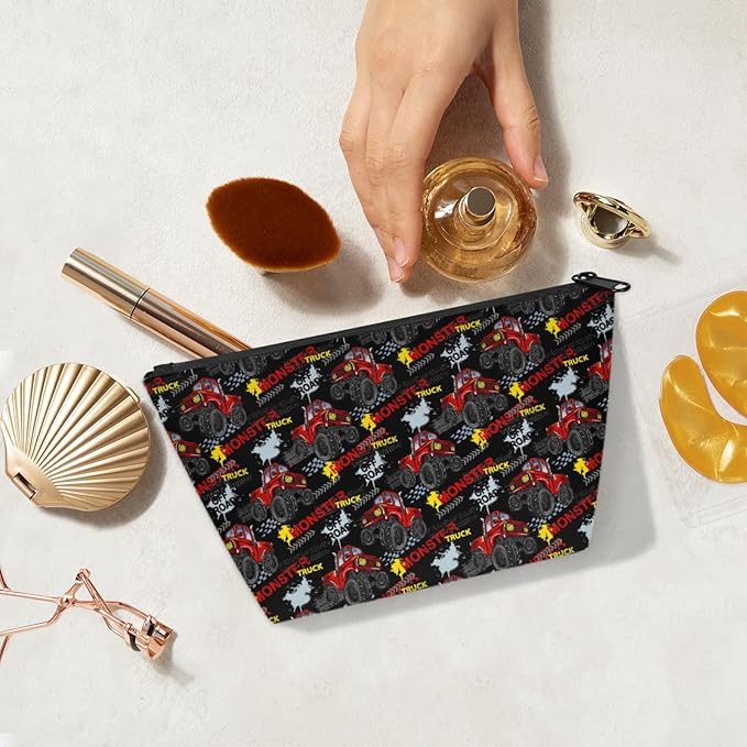 Truck Kids Toiletry Bag Travel Cosmetic Makeup Organizer Wash Shower Bags Over Night Bags Camping Shaving Kit Handbags for Boys Girls