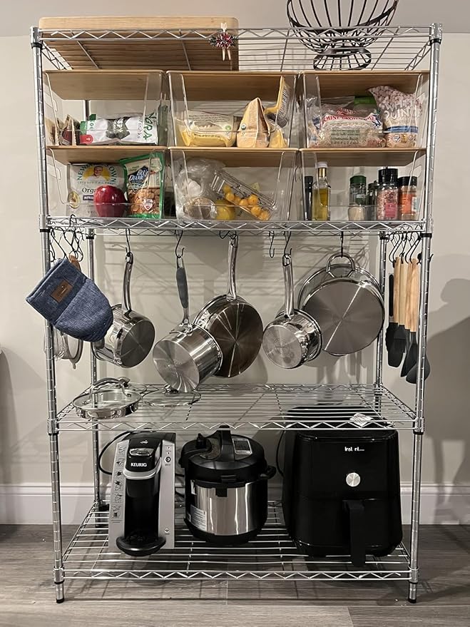 10 Pack 3-1/2 inches S Shape Hooks Heavy-Duty Metal Hanging Hooks Apply Kitchenware Bathroom Utensils Plants Towels Gardening Multiple uses Tools(Black)