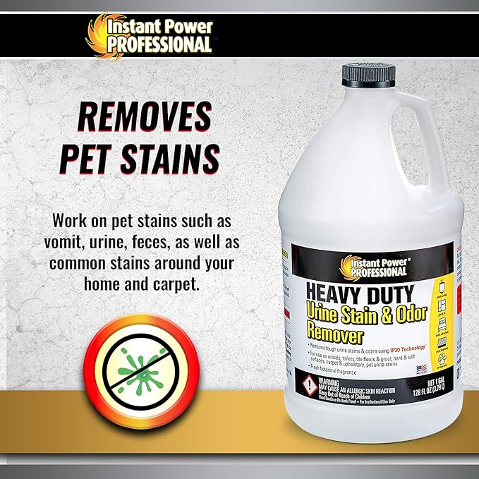 Instant Power Professional Heavy Duty Urine Stain & odor Remover, 128 Fl Oz