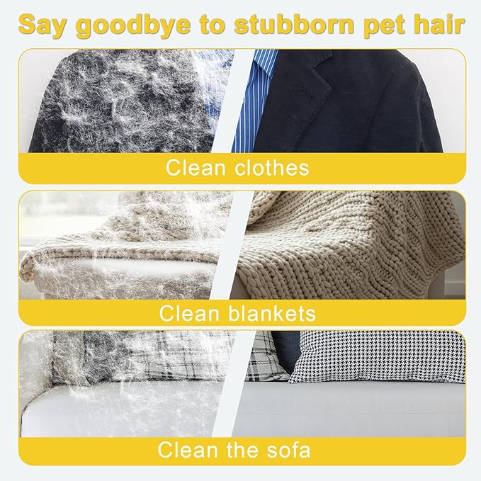 Lonfliness Pet Hair Fur Removal Mitt Glove for Cats Dogs 5-Finger Electrostatic Reusable Pet Hair Remover Brush Tool for Couch Furniture Carpet Laundry Clothing