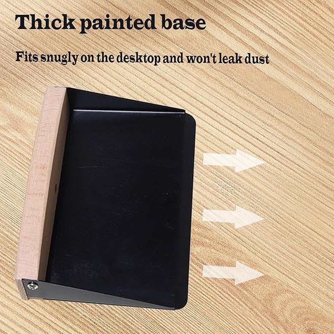 BSMstone Mini Broom and Dustpan Set Small Metal Dustpan and Brush Set Hand Whisk Broom for Home Office Desktop Sofa Pet Care Household Cleaning (sisal Hemp bristles, White)