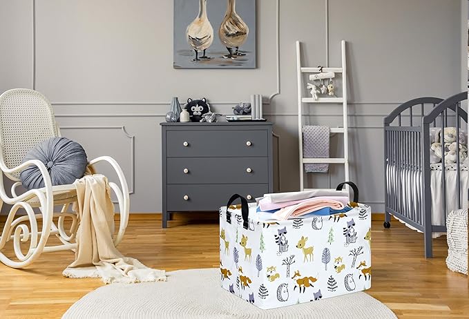 Rec Box Hamper Storage Basket Collapsible Organizer Bin Gift Shelf Baskets for Home and Kitchen Storage