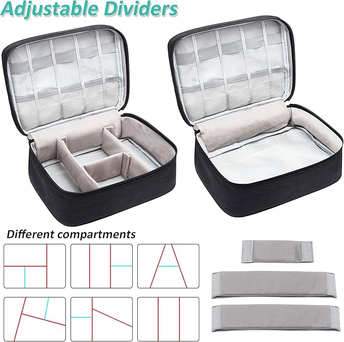 Electronics Organizer Travel Cable Organizer Bag Waterproof Portable Digital Storage Bag Electronic Accessories Case Cable Charger Organizer Case
