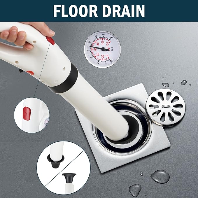 High Pressure Toilet Plunger,Plunge Blaster, Sink Plunger,Toilet unclogger, Plunger for Toilet, Plungers for Bathroom,Toilet Auger,Destupidor De Inodoro,Air Plunger