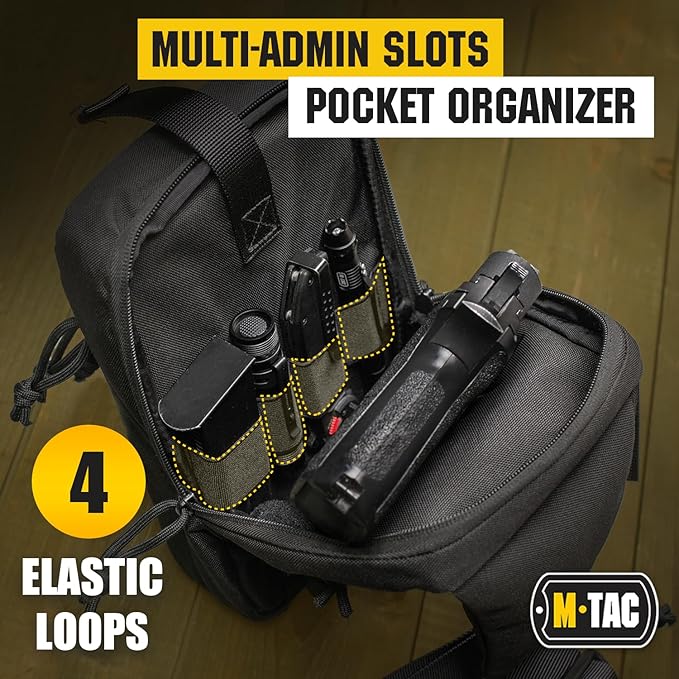 M-Tac CCW Sling Bag for Men & Women - EDC Shoulder Bag Tactical - Crossbody Concealed Carry Bag - Men's Chest Pack