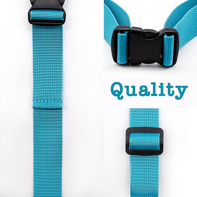 Backpack Chest Strap, Universal Add on Adjustable Sternum Strap, School Chest Belt Replacement, with Heavy Duty Quick Release Buckle Clip, for Travel, Hiking, Camping (Blue)