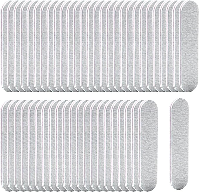 50 Packs 100/180 Grits Mini Nail Files and Buffers Double Sided Emery Boards Manicure Tool for Acrylic Nails, Nail Care