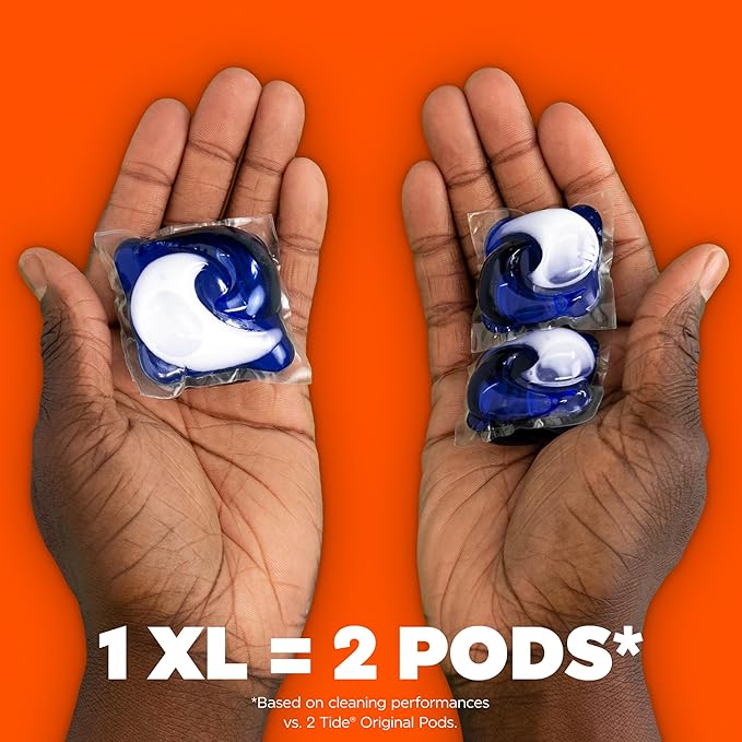 Tide Power PODs + Downy Laundry Detergent Pods, 63 Count, Soft Boosters + April Fresh
