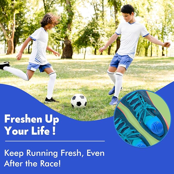 Sneaker Deodorizer Balls Ocean Scent 6 Pack, Odor Eliminator Balls for Closet Car Gym Bag, Long Lasting Small Space Air Freshener With Essential Oil