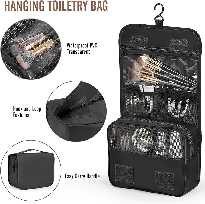 Veken 10 Set/8 Set Packing Cubes for Travel Essentials, Suitcase Organizer Bags in 4 Sizes, Carry-On Luggage Accessories with Laundry & Toiletry Bag, Airplane Must-Have, Road Trip & Camp Gifts for Men