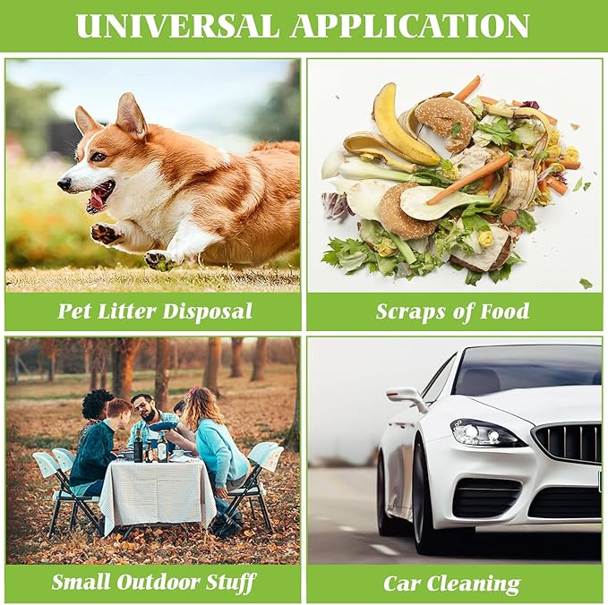 1.2 Gallon 330 Counts Strong Trash Bags Garbage Bags by Teivio, Bathroom Trash Can Bin Liners, Small Plastic Bags for home office kitchen (Clear)