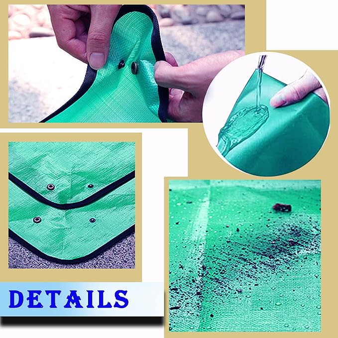 39.4" x 39.4" Large Plant Repotting Mat for Indoor Plants, Portable and Foldable Gardening mat, Waterproof Transplanting Potting Mat in Garde