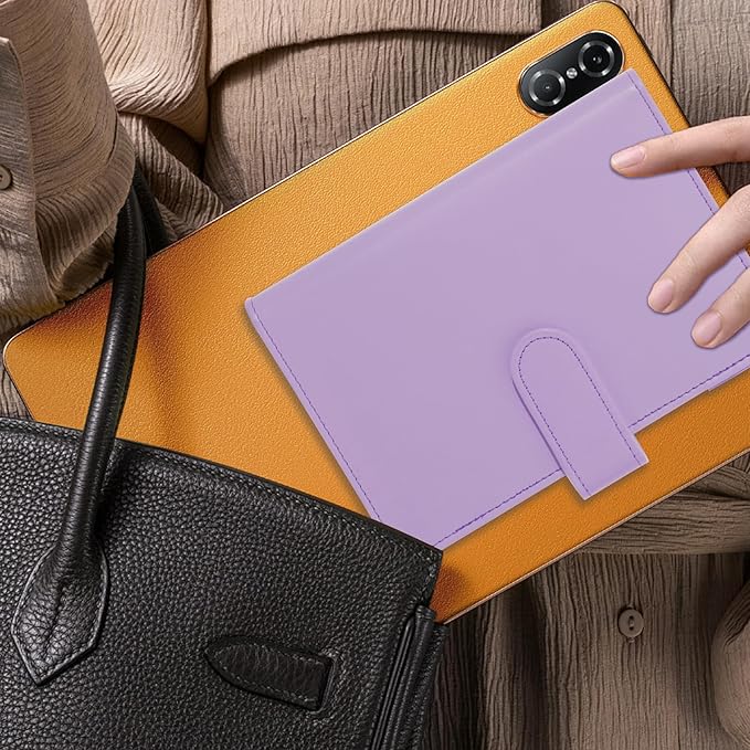 NICOOTHBudget Binder Cash Envelopes A6 Money Saving Binder with Zipper envelopes (Purple)