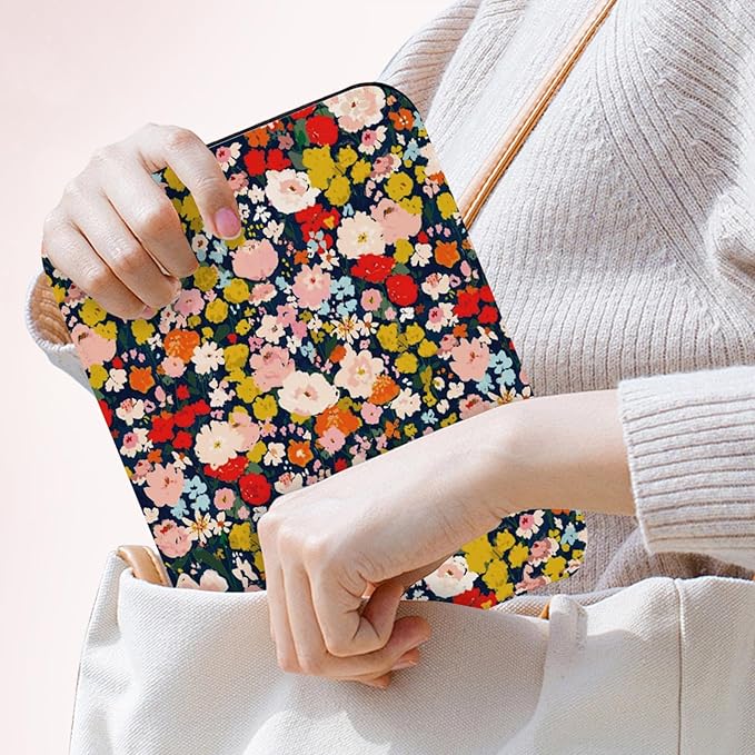 Portable Travel Mirror PU Portable Foldable Adjustable Rectangular Ultrathin Vanity Mirror with Stand, Makeup Mrror for for Purses Hand, Bag, Travel, Camping, Home, Office