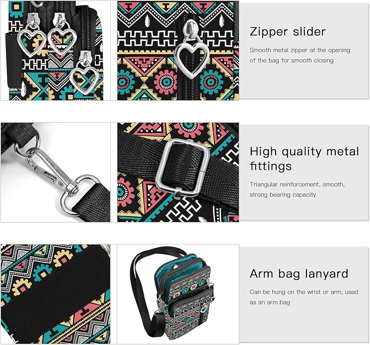 BIAOTIE Lightweight Small Crossbody Bags Cell Phone Purses Travel Pouch Shoulder Bag for Women