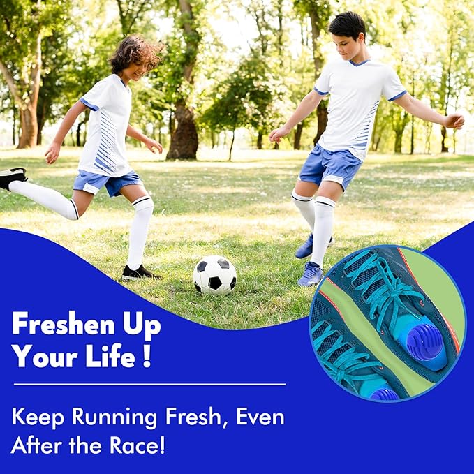 Sneaker Deodorizer Balls Escape Scent 6 Pack, Odor Eliminator Balls for Closet Car Gym Bag, Long Lasting Small Space Air Freshener With Essential Oil