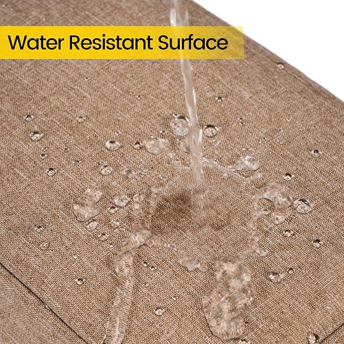 Travel Toiletry Bag, Small Cosmetic Bag, Hanging Water-Resistant Organizer for Men & Women, Ideal for Makeup, Shaving Kit, Gym Essentials & Travel Accessories (Camel)