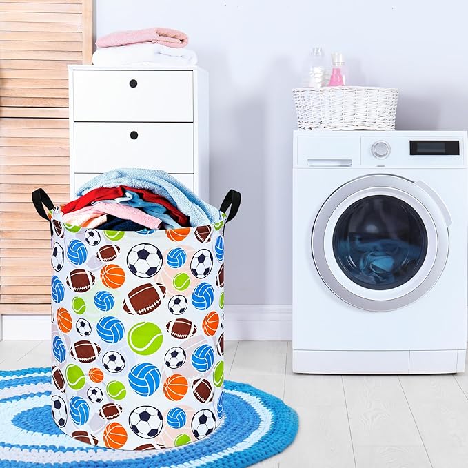 Round Laundry Basket Storage Bins Nursery Hamper Gift Baskets for Home,Office,Home Decor