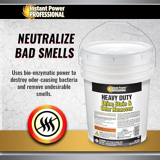 Instant Power Professional Heavy Duty Urine Stain & Odor Remover, 640 Fl Oz