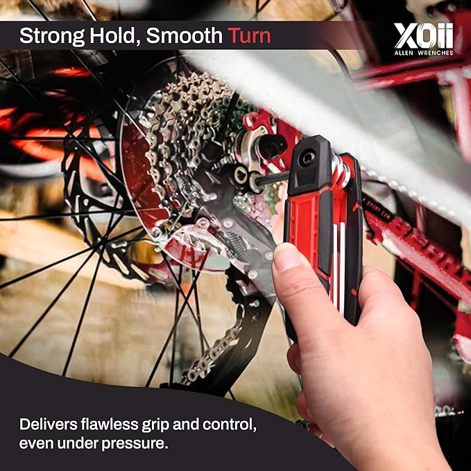 17PCS Folding Allen Wrenches Sets | Pack of 2 Metric & SAE Hex Set – Durable & Portable Allen Key Set & Hex Wrench Tool for Home, Bike, Automotive, and DIY Repairs