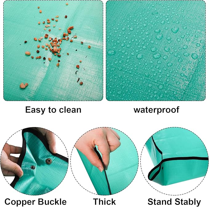 TOPZEA 23 Pack Succulent Tool Set, 2 Pack 39.4" Plant Repotting Mat Indoor Transplanting Tool Supplies Miniature Bonsai Hand Tool Kit with Plant Potting Mat, Garden Mini Gardening Tools for Plant Care