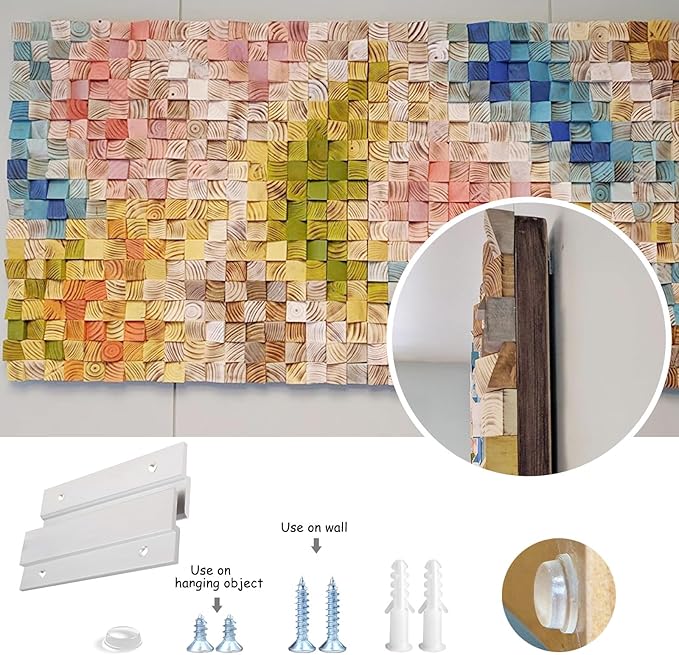 French Cleat Picture Hanger, Aluminum Z Hanger Interlocking Wall Mounting Bracket Hardware Kit Z Clips for Hanging Wall Painting, Mirrors, Panels, Artwork, Cabinet, Whiteboard (4inch-6Pairs)