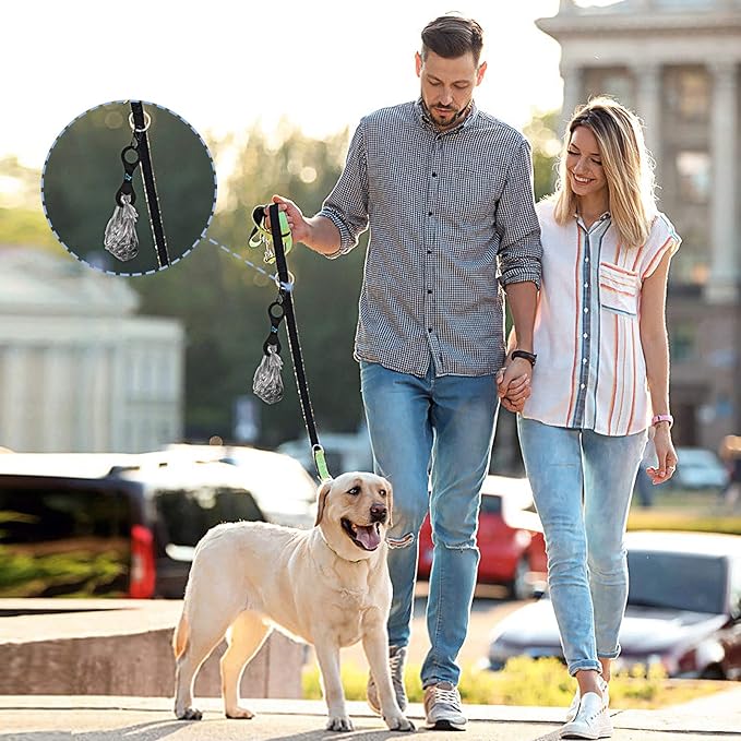 PuppyDoggy Dog Poop Bag Holder for Leash Waste Bag Carrier Dog Poop Bag Dispenser for Walking Running Bicycle Accessory 4 Pieces