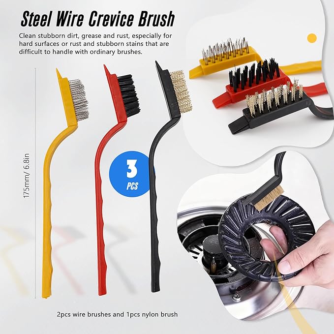 15Pcs Crevice Cleaning Brush Groove Gap Hard Bristle Cleaning Tool Small Clean Brush for Cleaning Sink Toilet Kitchen Door Window Track Cup Teapot