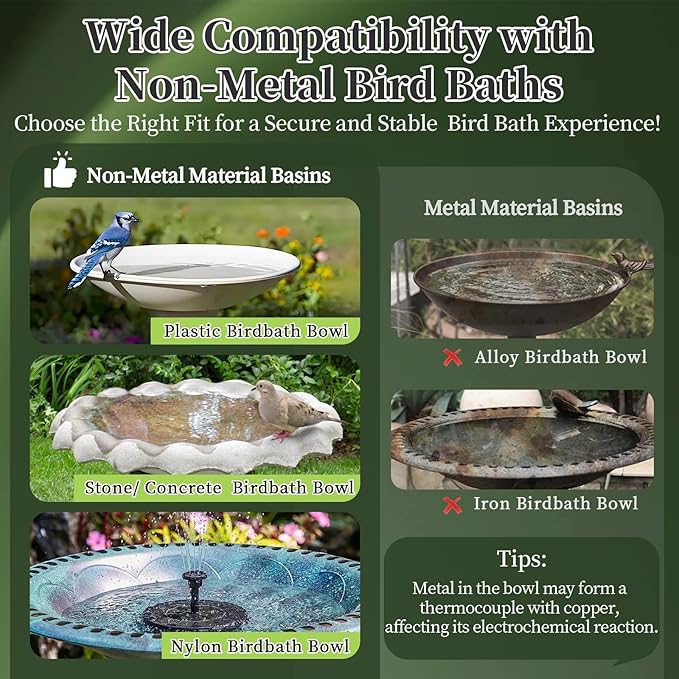 Bird Bath Copper Disk, 2pcs Flower Shaped 99.99% Pure Copper Cleaning Disc Plate for Physical Safe Water Purification All-Season for Outdoor Wildlife Bird Bowls Birdbaths Solar
