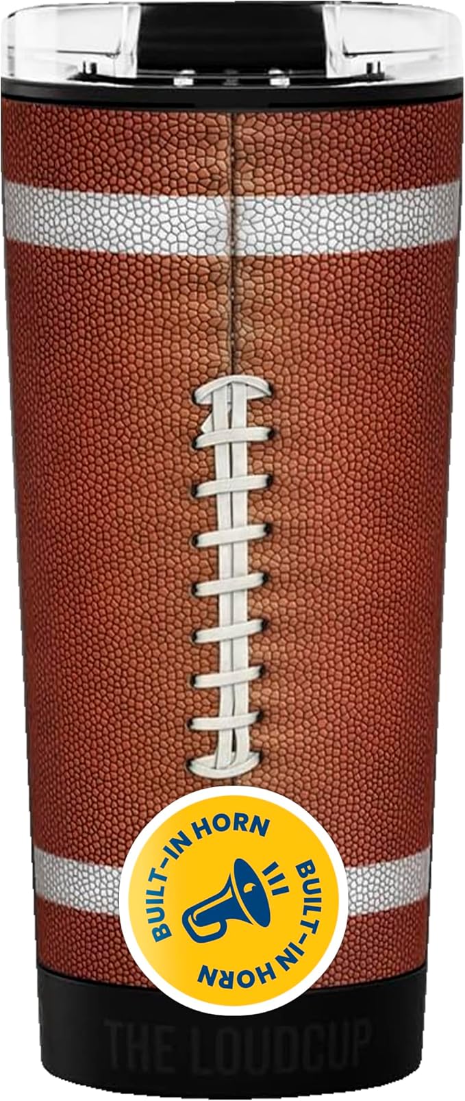 The LoudCup Blow Horn Tumbler, Cheer & Sip 2-in-1 Reusable Water Bottle with Built-In Horn for Sports Games, Tailgates, Parties & Events, BPA-Free