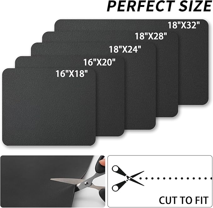 HotLive Dish Drying Mat for Kitchen Counter, Heat Resistant Drainer Mats with Non-slip Rubber Backed, Hide Stain Kitchen Super Absorbent Draining Mat, Easy to Clean Dish Rack Pad, Black 16"x20"