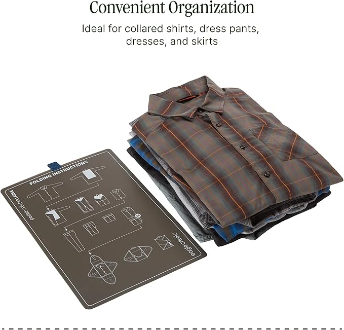 Eagle Creek Pack-It Reveal Garment Folder - Travel Garment Bag with Compression Wings to Maximize Luggage Space - Convenient Top Handle - Quick Drying Material - Black - Large