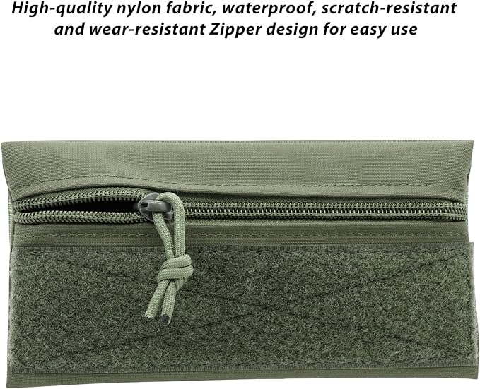 Qavctw Tactical Admin Pouch Bag with Hook and Loop Tool Storage Bag Snack Pouch Candy Bag Hanging Pouches Backpack Accessory Pouch