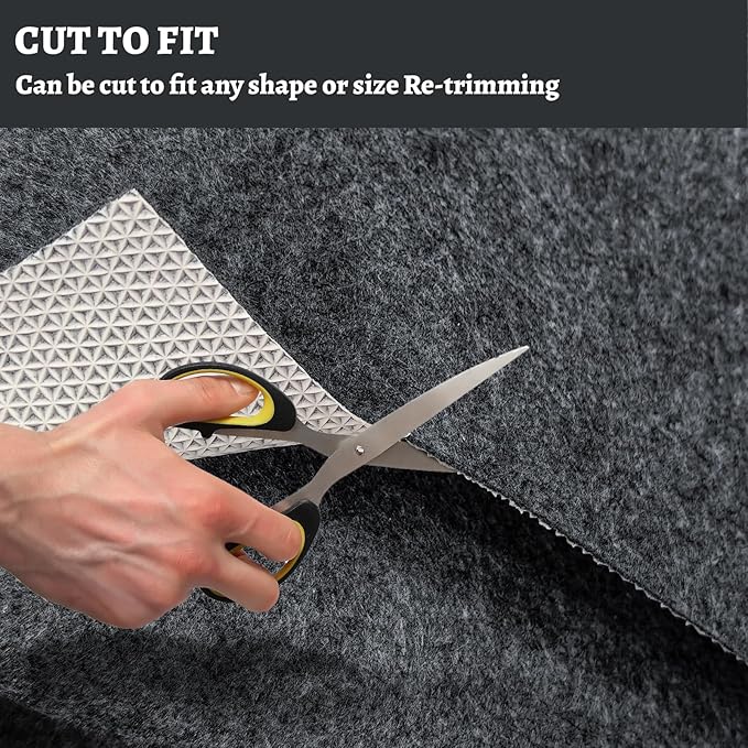 100% Waterproof Rug pad, 2x3 ft Area Rug Non-Slip Rug Pads, Carpet Pads for All Floors and finishes, Felt pad for Hardwood Floors, Keep Carpets in Place Soft and Secure