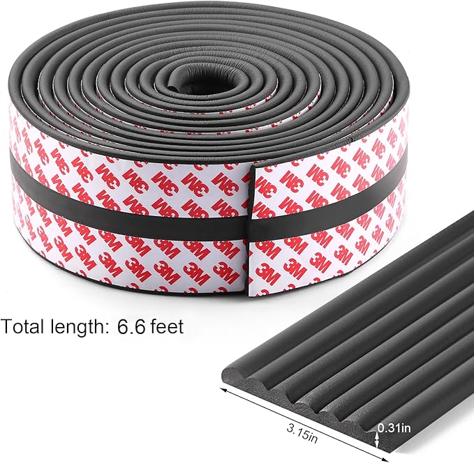 Dovesail Baby Proofing Edge Protector 6.6 feet with 3M Strong Adhesive Pre-Taped, Baby Proof Padding Extra Wide Edge Safety Guards for Sharp Edges, Table, Desk- Black