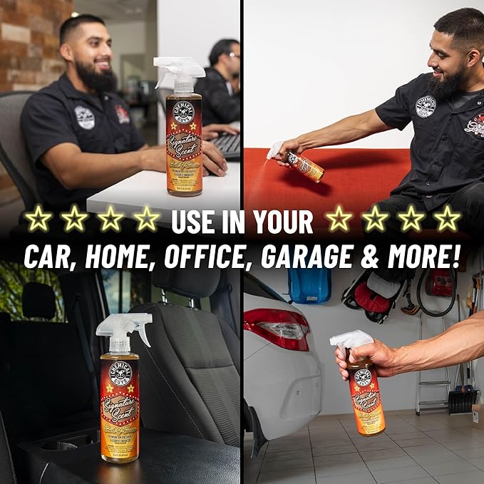 Chemical Guys AIR_069_16 Signature Scent Premium Air Freshener and Odor Eliminator, Smell of Success (Great for Cars, Trucks, SUVs, RVs, Home, Office & More) 16 fl oz