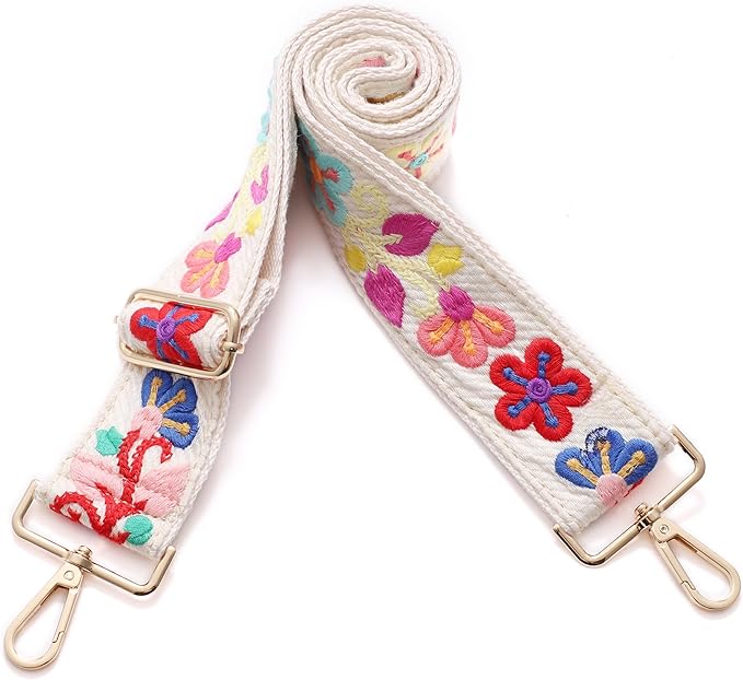 S-Jacorry Purse Strap Replacement Crossbody Wide Shoulder Strap Adjustable Canvas Straps Handbag Strap Replacement Belts
